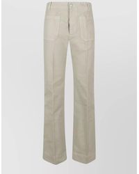 Victoria Beckham - Alina Straight Leg Jeans Belt Loops - Lyst