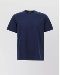 Herno - Cotton Crew-Neck Short-Sleeve T-Shirt - Lyst