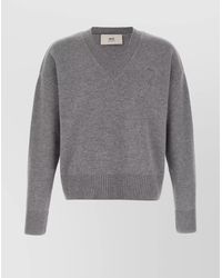 Ami Paris - Cashmere Virgin Wool Sweater - Lyst