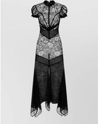The Attico - Lace Midi Dress High Neck Backless - Lyst