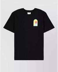 CASABLANCA - Short Sleeve Graphic Print Crew Neck T-Shirt - Lyst