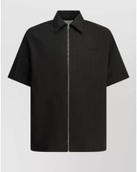Givenchy - Couture Seam Short Sleeve Collared Shirt - Lyst