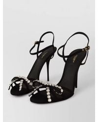 Dolce & Gabbana - Crystal Embellished Ankle Strap Sandals - Lyst