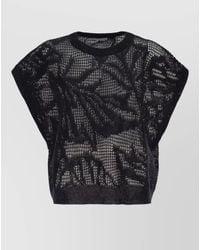 Brunello Cucinelli - Top Short Sleeves Round Neck - Lyst