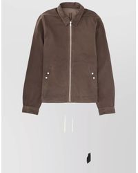 Rick Owens - Coat Adjustable Hem Button Cuffs Collar Pockets - Lyst