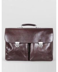 SAIT - Briefcase Dual Front Pockets Flap Top Handle - Lyst