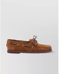 Gianvito Rossi - Suede Leather Vandée Loafers - Lyst