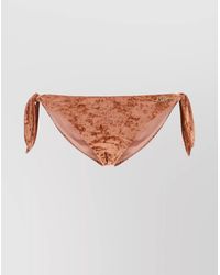 Chloé - Velvet Bikini Slip Featuring Side Ties - Lyst
