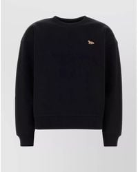 Maison Kitsuné - Cotton Crew Neck Sweatshirt - Lyst