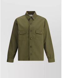 Saint Laurent - Cotton Twill Overshirt - Lyst