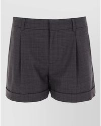 Moschino - Tailored Shorts Pleated Front Belt Loops - Lyst