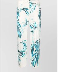 F.R.S For Restless Sleepers - Wide Leg Cotton Trousers Leaf Print - Lyst