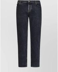 Balmain - Regular-Leg Mid-Rise Denim Jeans With Embossed Logo - Lyst