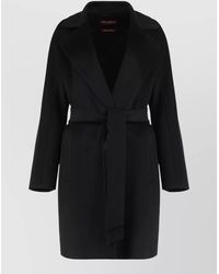 Max Mara - Cashmere Virgin Wool Midi Single Breasted Coat - Lyst