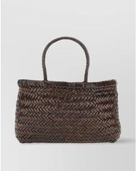 Dragon Diffusion - Mini Flat Gora Mini Leather Tote Bag - Lyst