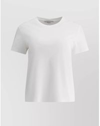 Max Mara - Logo-Embroidered Crew-Neck T-Shirt - Lyst