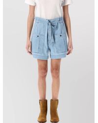 Isabel Marant - Cotton Knee-Length Shorts - Lyst