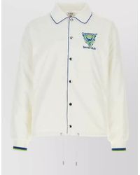 CASABLANCA - Polyester Jacket Drawstring Hem Long Sleeves Ribbed Cuffs - Lyst