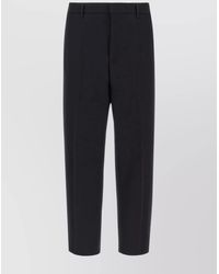 Jil Sander - Wool Cropped Tapered Trousers - Lyst