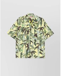 KENZO - Printed Camp Collar Short Sleeve Shirt - Lyst