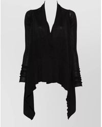 Rick Owens - Virgin Wool Wrap Cardigan Long Sleeves - Lyst
