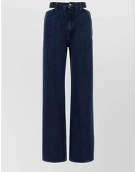 Jil Sander - Denim High-Rise Wide-Leg Jeans - Lyst