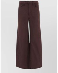 Mother - High-Rise Wide-Leg Denim Jeans - Lyst