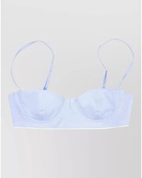 LA ROSE - Cotton Bralette Top Adjustable Straps - Lyst