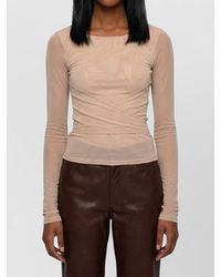 Lemaire - Ballerina Wrap Mesh Long Sleeve Top - Lyst