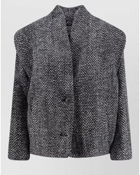 Isabel Marant - Wool Silk Herringbone Tweed Jacket - Lyst