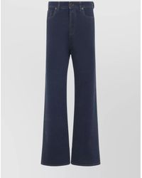 Miu Miu - Denim Mid-Rise Wide-Leg Jeans - Lyst