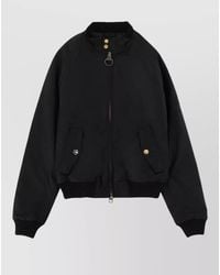 Barbour - Waxed Cotton Bomber Jacket - Lyst