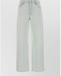 Calvin Klein - Straight Leg Denim Jeans Belt Loops Five Pockets - Lyst