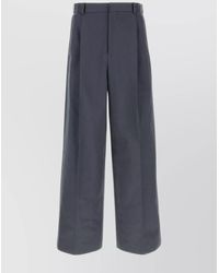 Loewe - Cotton Pant With Belt Loops And Wide Leg - Lyst