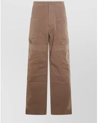 Rick Owens - High Waist Straight Leg Trousers With Pockets - Lyst