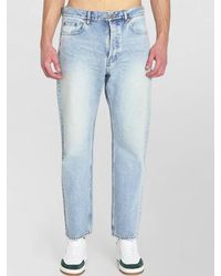 Saint Laurent - Denim Mid-Rise Straight-Leg Trousers - Lyst