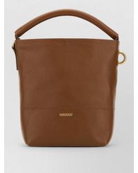 Burberry - Leather Bucket Bag Tone Hardware Top Handle - Lyst