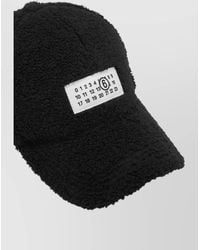 MM6 by Maison Margiela - Reversible Teddy Fleece Baseball Cap - Lyst