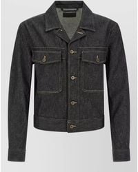 Lemaire - Denim Trucker Jacket - Lyst