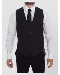 Dolce & Gabbana - Wool Slim-Fit V-Neck Waistcoat - Lyst