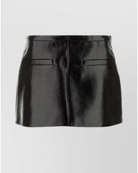 Courreges - Vinyl Thigh-Length Fitted Skirt - Lyst