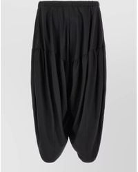 Comme des Garçons - Relaxed Barrel Leg Pants Gathered Waist - Lyst