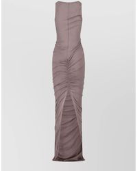 Rick Owens - Cotton Knee-Length Midi Dress - Lyst