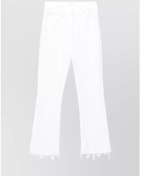 Mother - Denim High-Rise Flared Ankle Jeans - Lyst
