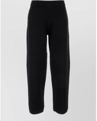 MM STUDIO - Viscose Blend Dula Pants Elastic Waistband - Lyst