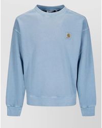 Carhartt - Logo Crew Neck Cotton Sweatshirt - Lyst