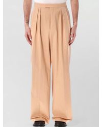 Dries Van Noten - High Rise Pleated Poplin Wide Trousers - Lyst