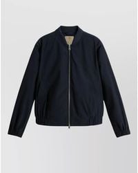 Woolrich - Lightweight Bomber Jacket Elastic Cuffs Hem Pockets - Lyst