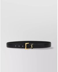 Saint Laurent - Tone Buckle Belt 3Cm - Lyst