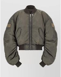 Rick Owens - Nylon Satin Oversized Bomber Jacket - Lyst